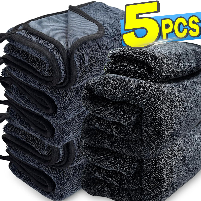 Microfiber Car Drying Towel Super Absorbent - Car Wash Towel 1200GSM Double Sided