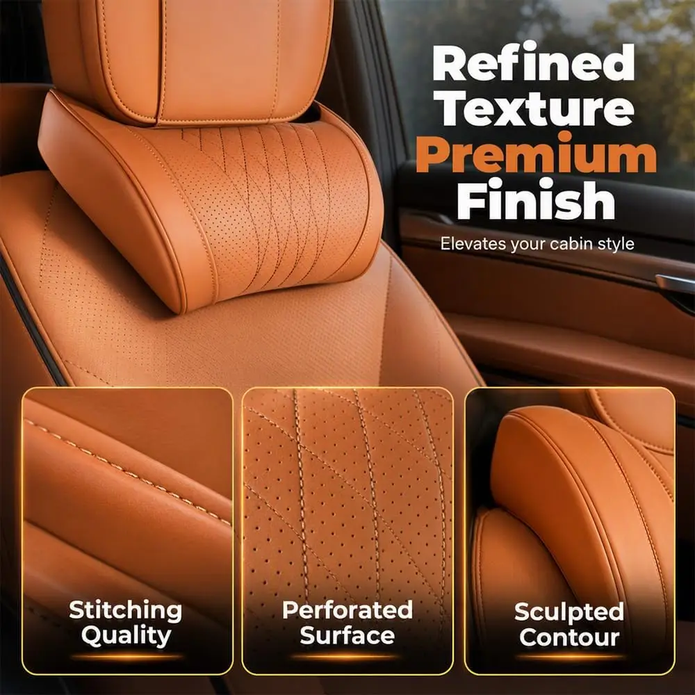 Car Interior Decor Headrest Lu - Memory Foam Car Neck Pillow Lumbar Support 评论和价格