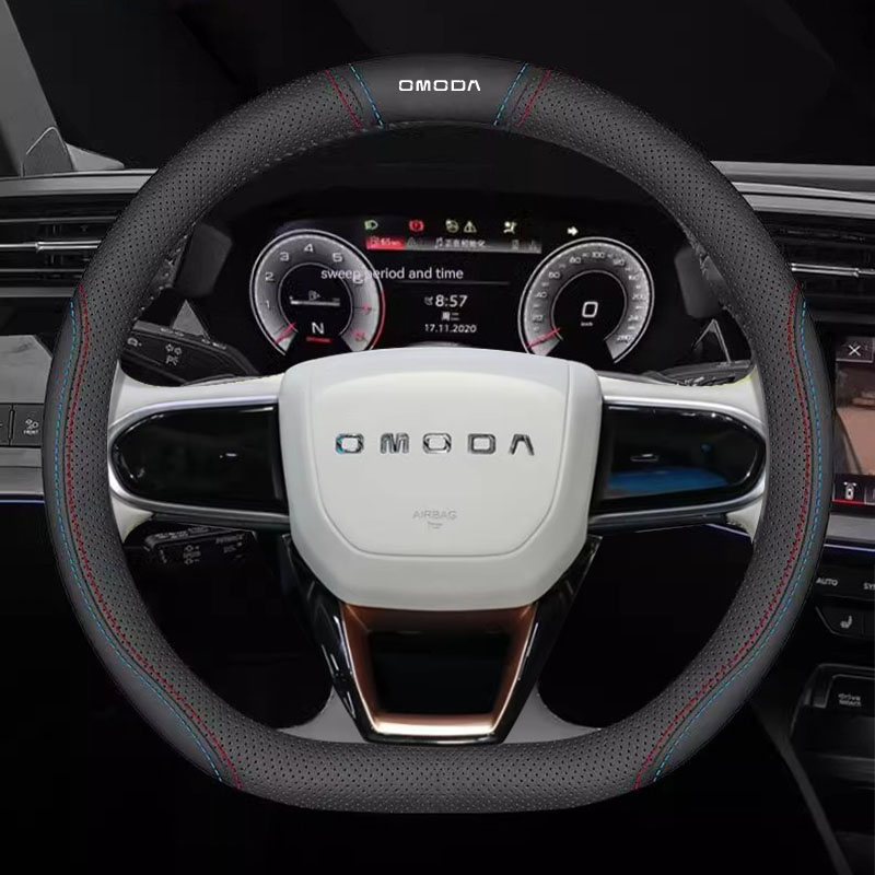 Car Leather Steering Wheel Cov - Car Steering Wheel Cover Anti Slip Breathable 评论和价格