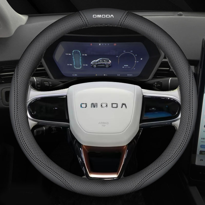 Car Leather Steering Wheel Cov - Car Steering Wheel Cover Anti Slip Breathable 评论和价格