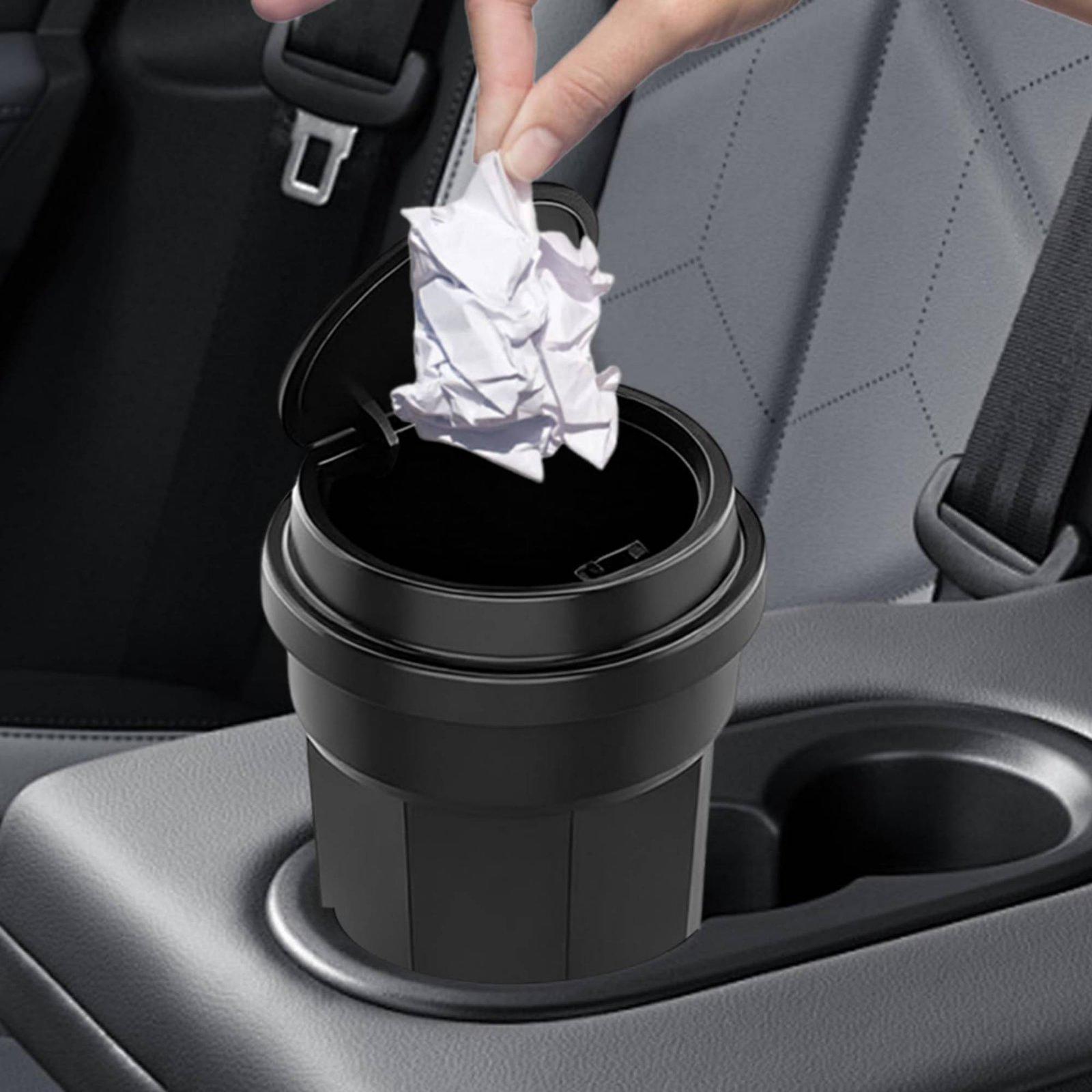 Car Trash Can with Lid Small A - Waterproof Car Trash Can With Lid 评论和价格