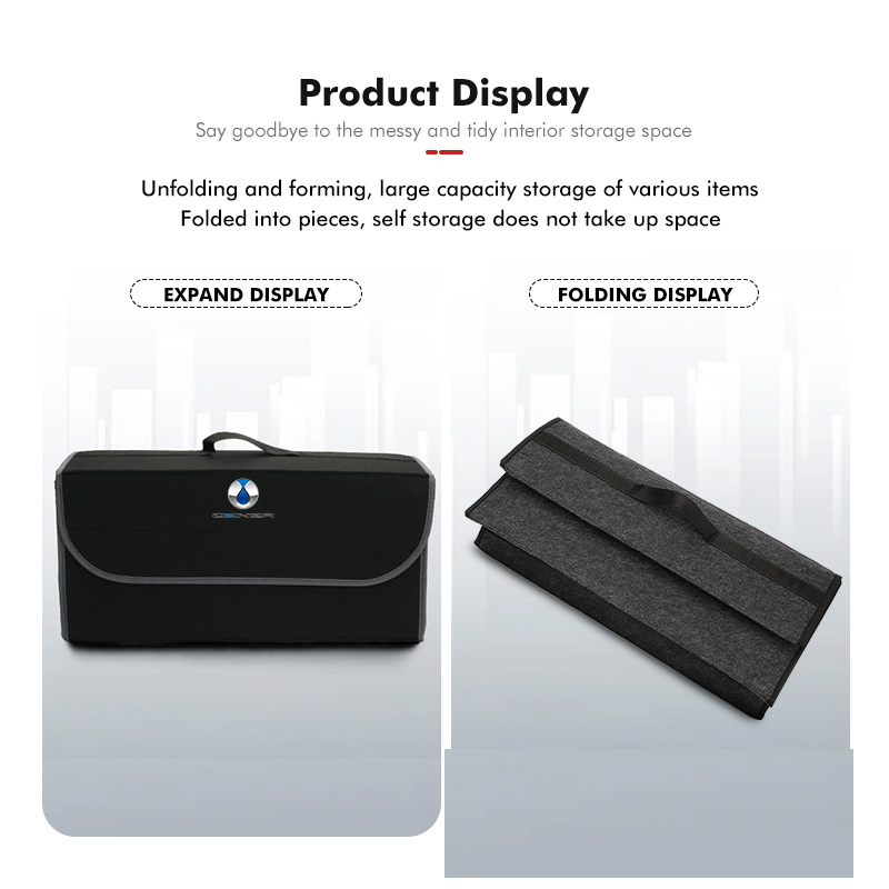For Denza Foldable Felt Car Tr - Car Trunk Organizer Foldable Storage Box 评论和价格