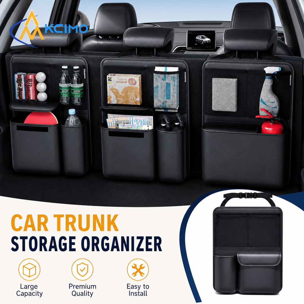 1Pc Kcimo Hanging PU Leather C - Car Trunk Organizer Foldable Storage Box 评论和价格