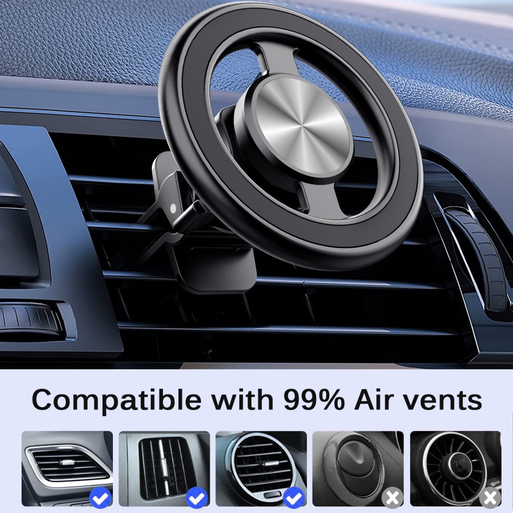Magnetic Car Phone Holder Mini - Magnetic Phone Holder For Car Vent 评论和价格